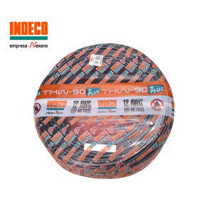 Cable THW-90+ 12AWG negro INDECO 450/750 V